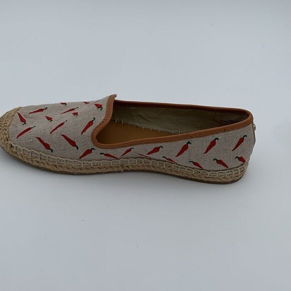 GH Bass Co chili pepper embroidered slip on espadrilles flats size 8.5 - Picture 6 of 11